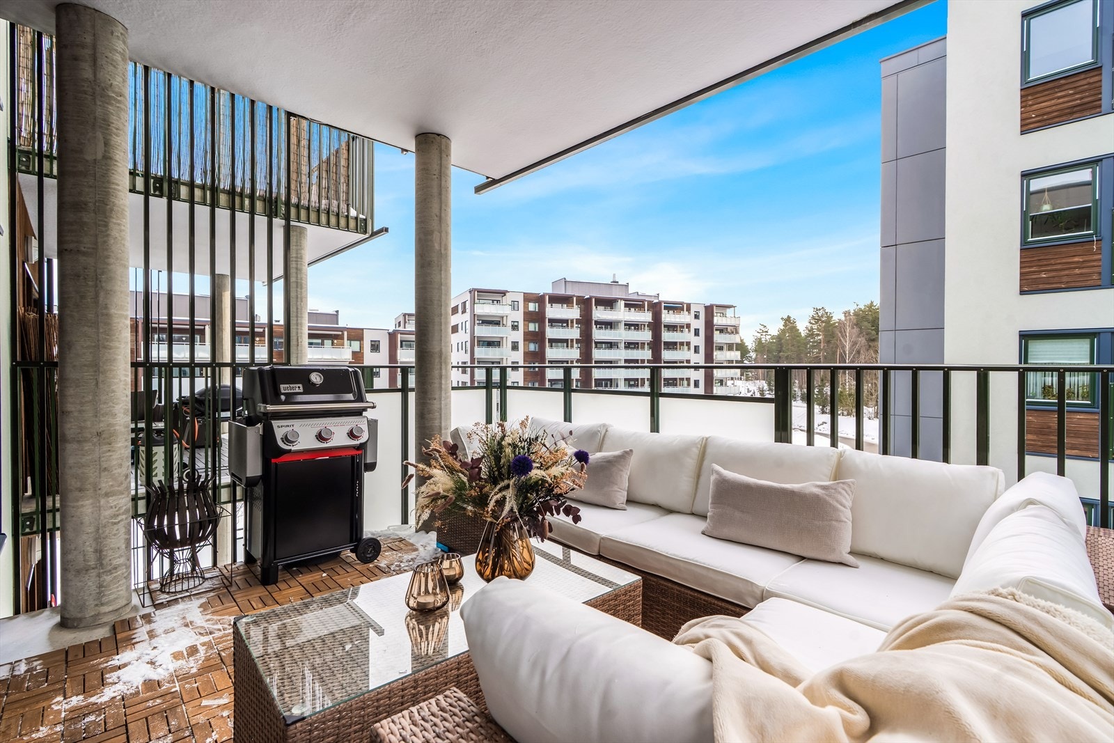 En stilren 2-roms leilighet med gjennomgående god standard i fjerde etasje. Galleribilde