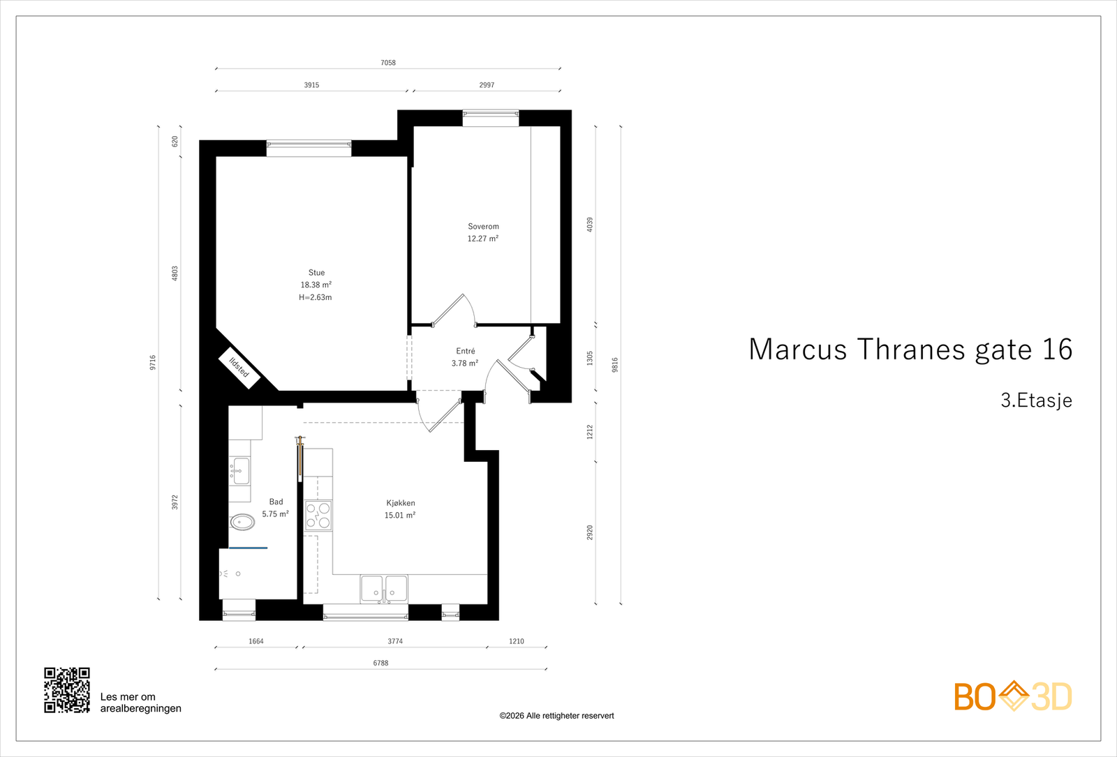 Plantegning Galleribilde