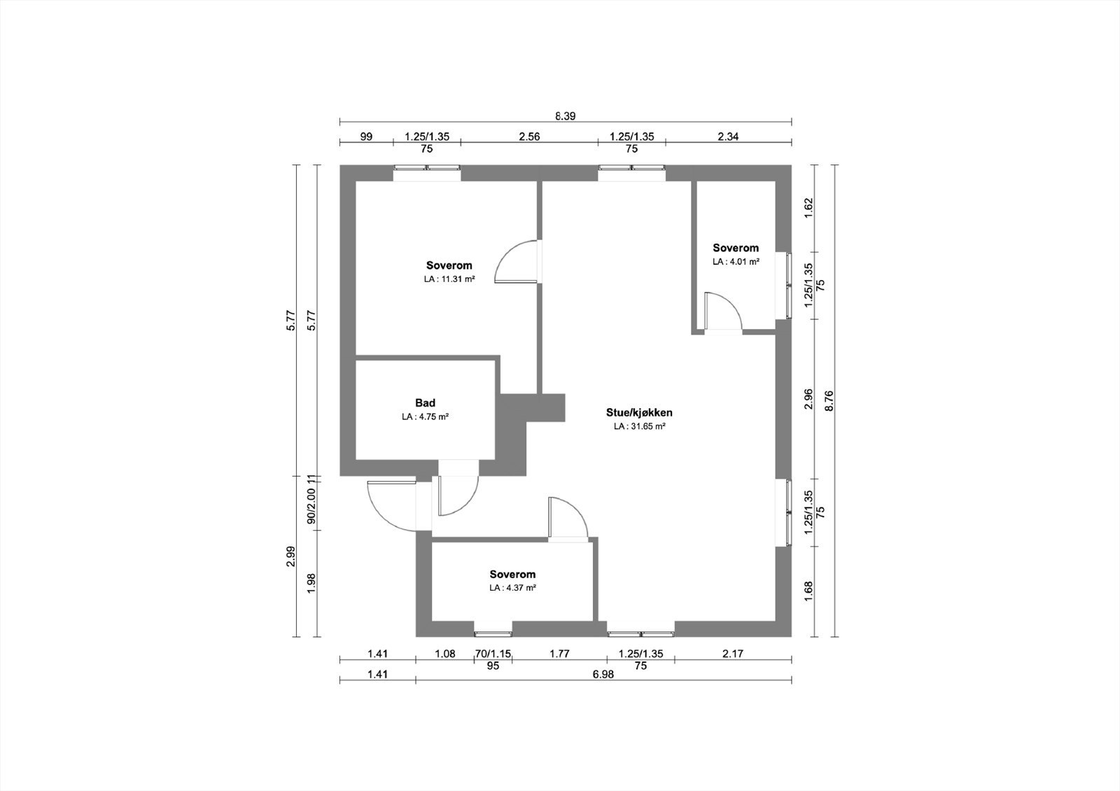 Plantegning. Galleribilde