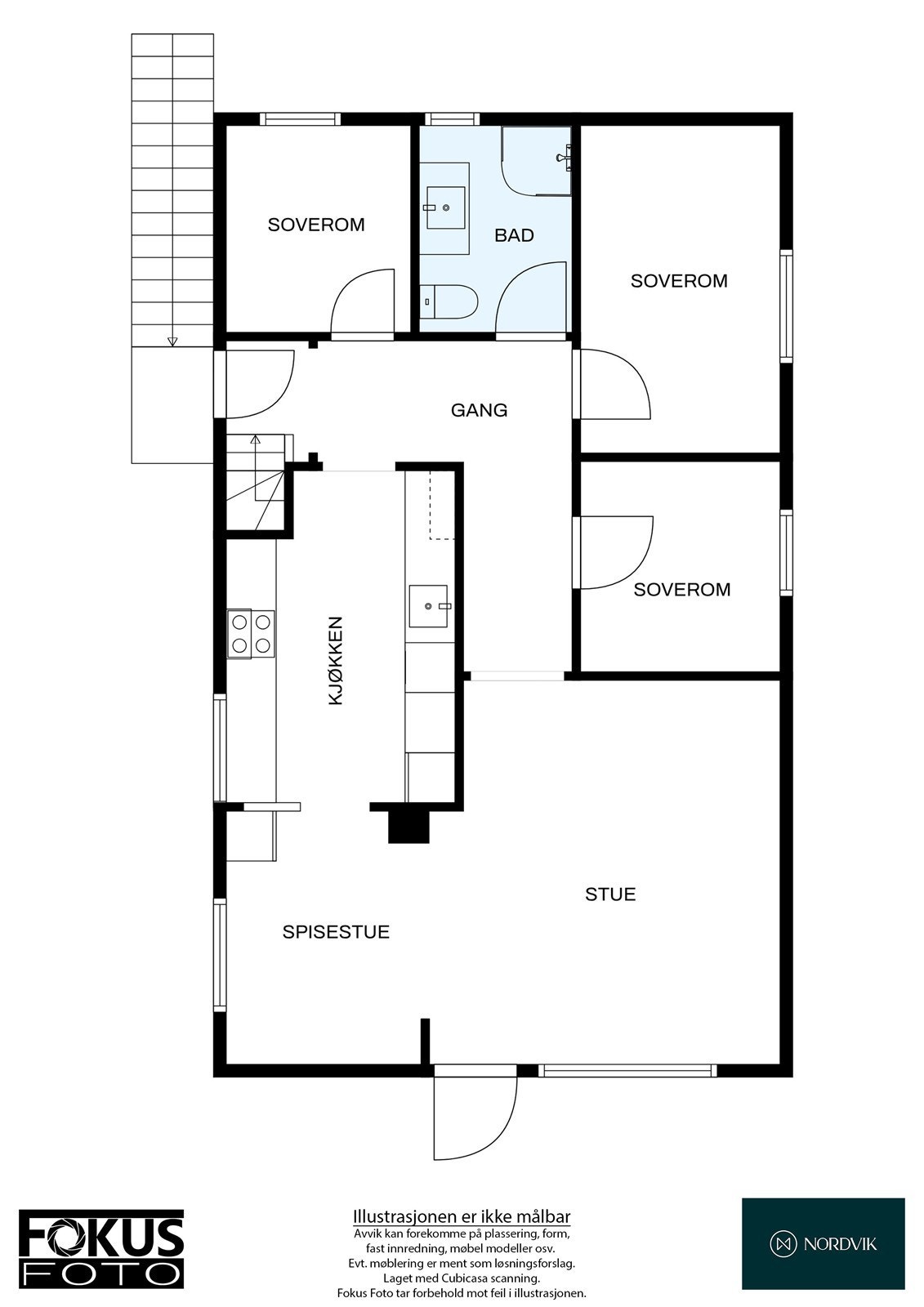 Plantegning - Underetasjen Galleribilde