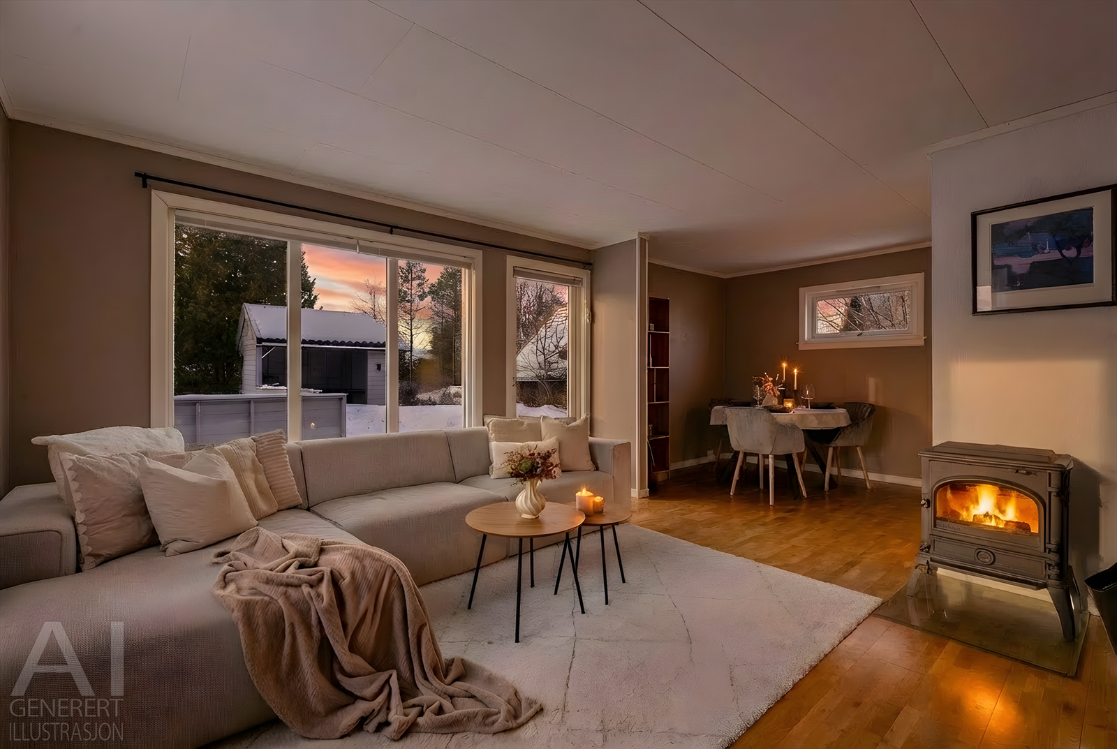 Nordvik v/ Ida Michelle Vatne presenterer Nye Stenkleivvei 31 - En sjarmerende og innholdsrik familiebolig med gjennomgående god standard og fin planløsning. Foto: FokusFoto Galleribilde