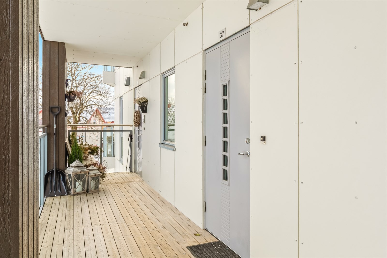 Svalgangen er overbygget. Galleribilde