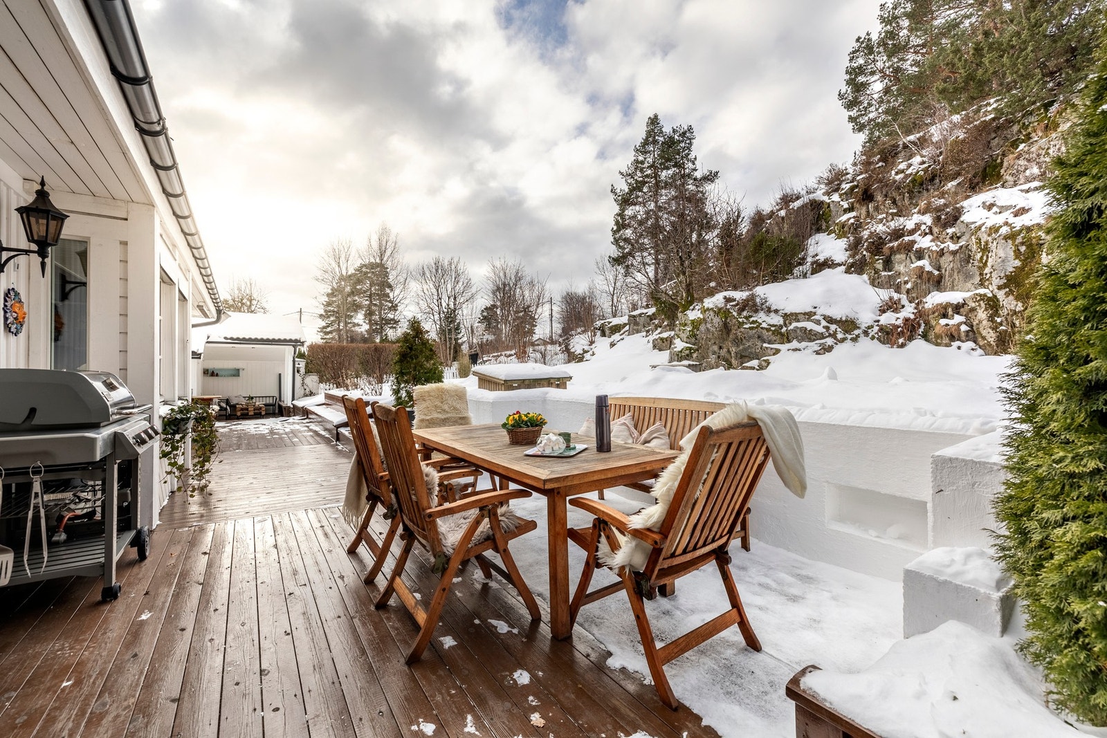 Her ligger alt til rette for hyggelige sammenkomster med familie og venner. Galleribilde