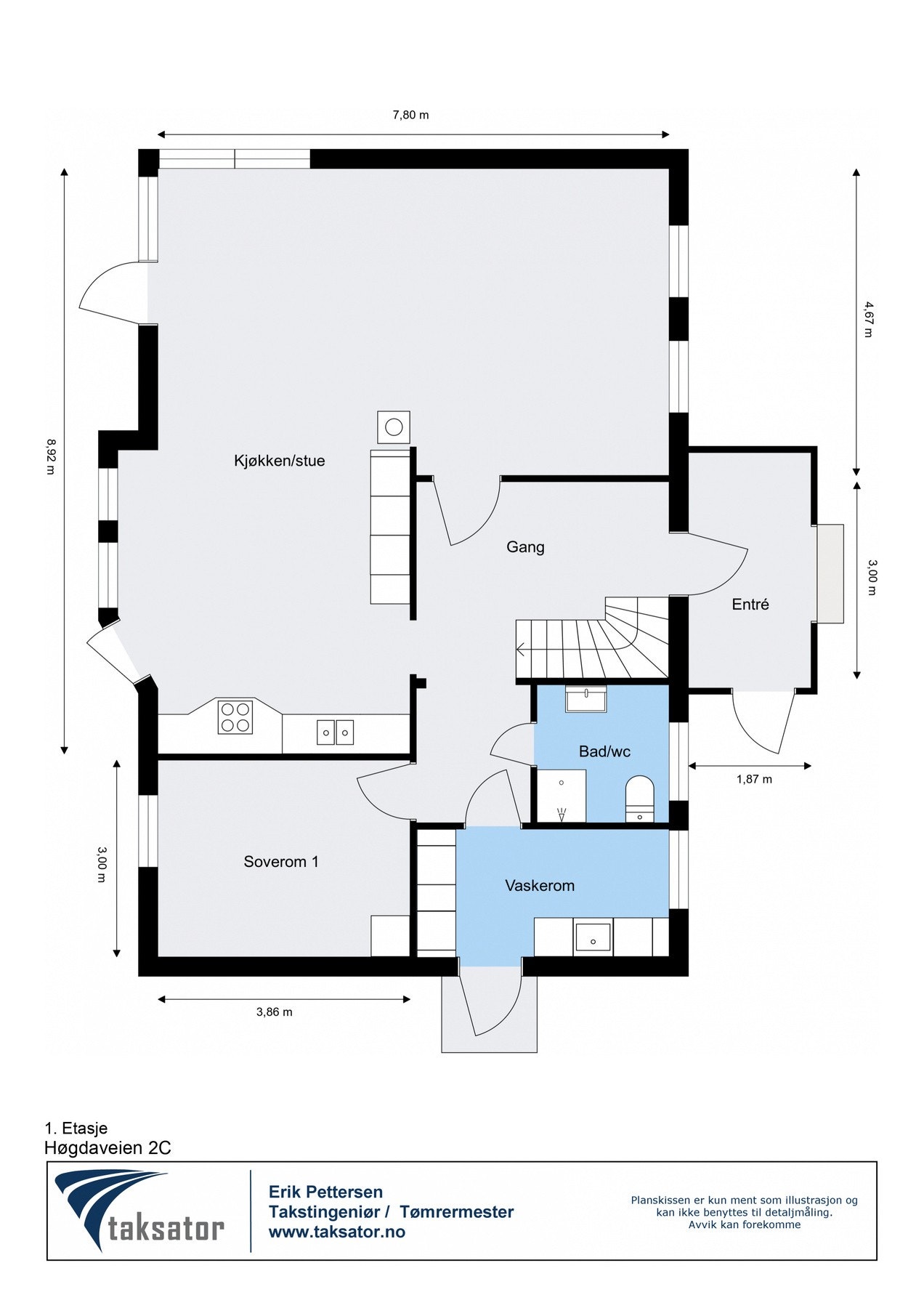 Plantegning første etasje. Galleribilde
