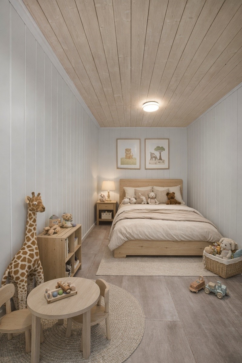 OBS: Rommet ser dypere ut grunnet vidvinkel funksjon. Du har plass til en 150-seng, men vil trolig ikke kunne møbleres som bildet viser. Galleribilde