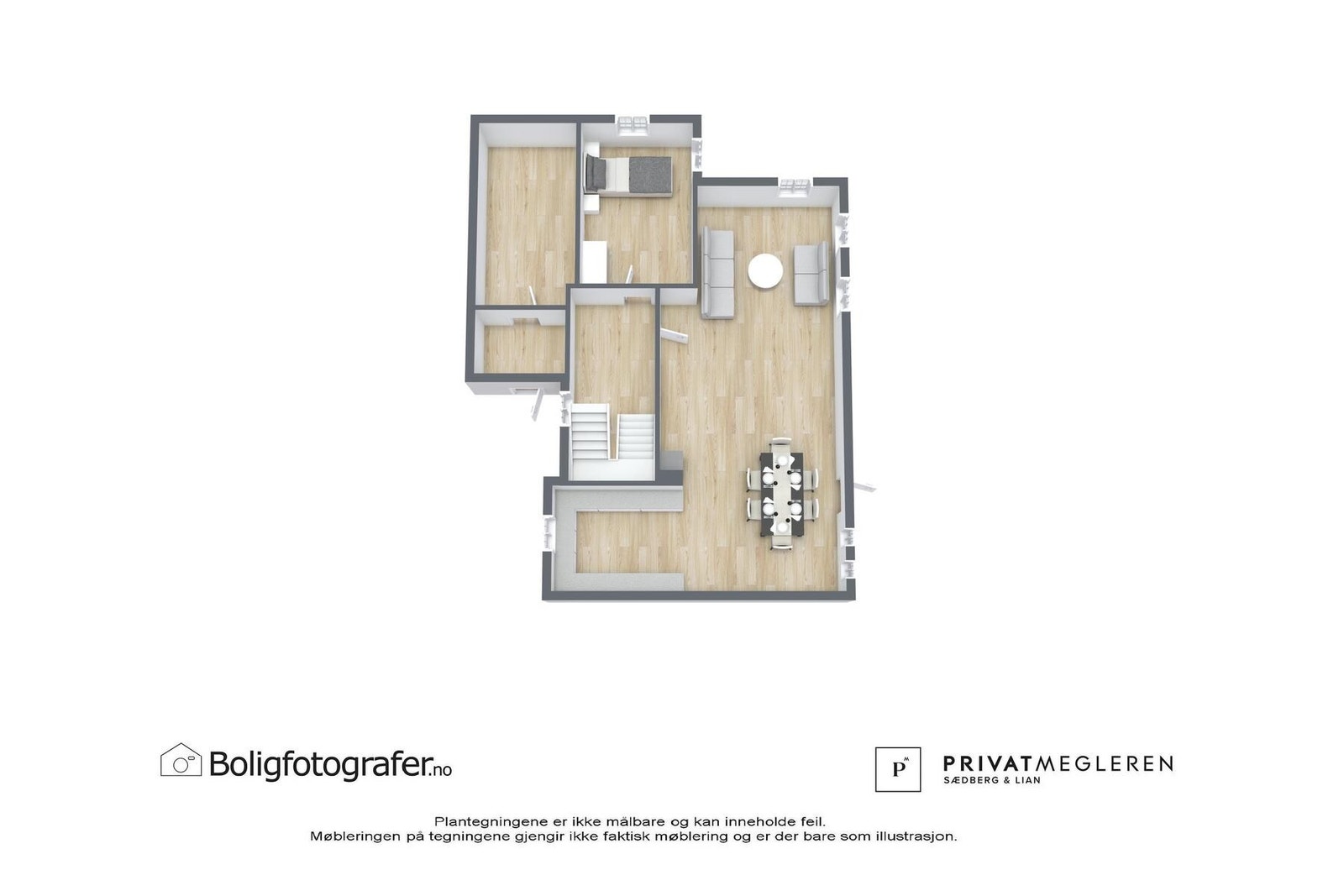 3D Planskisse / første etasje Galleribilde