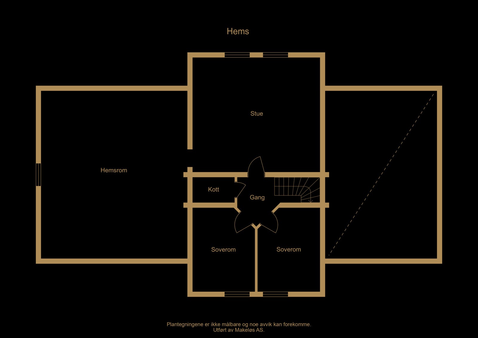 Plantegning hems - illustrasjon, avvik kan forekomme Galleribilde