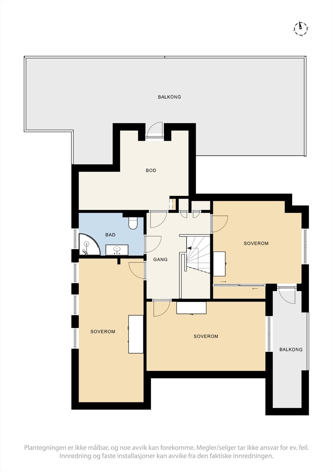 Plantegning 2. etasje Galleribilde