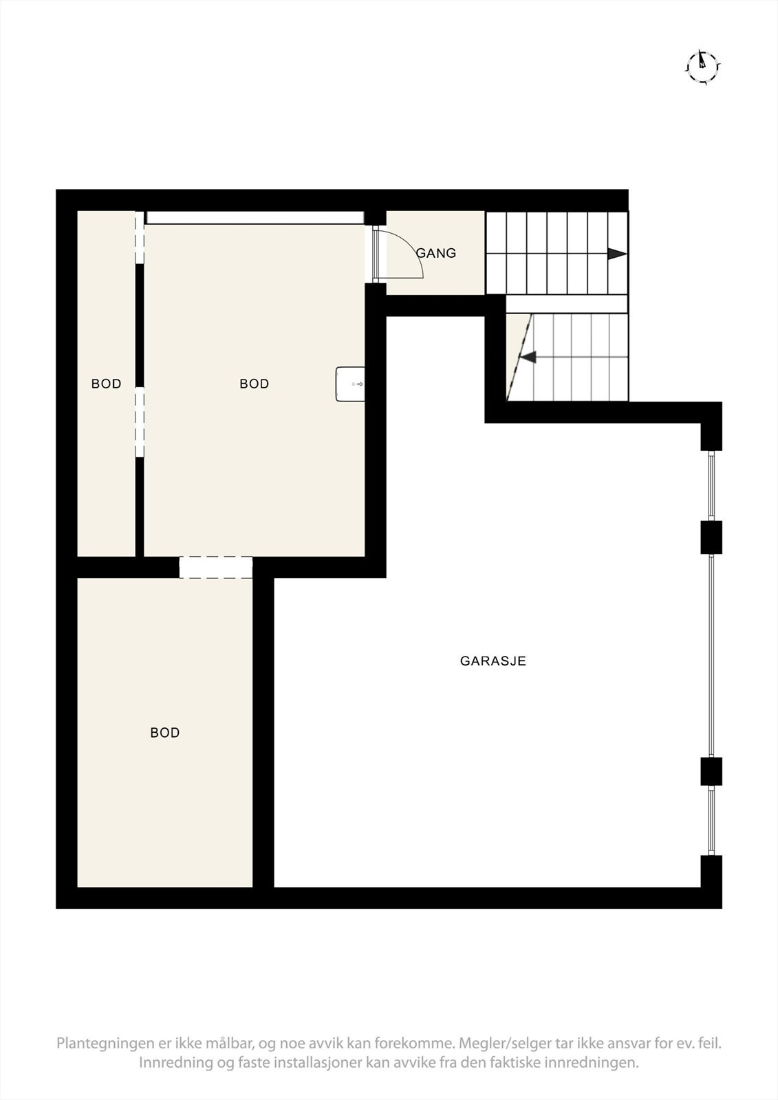 Plantegning kjeller Galleribilde