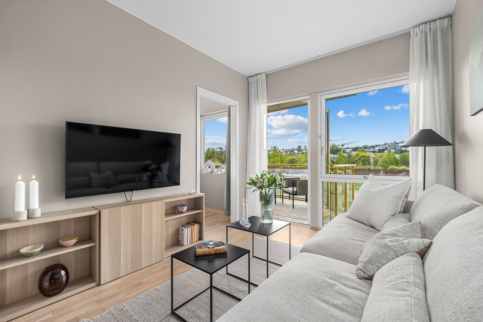 Velkommen til Leksvikgata 2 - en nyoppført og innbydende 2-roms selveier i 3. etasje. Foto: Michael Nøstvik Eid Galleribilde