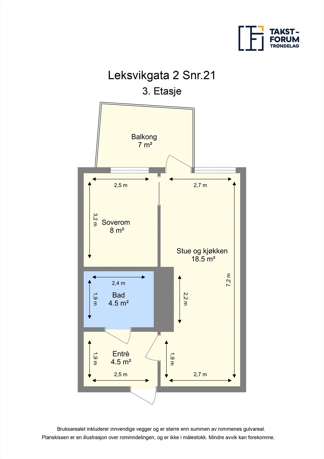 Plaskisse 3. etasje Galleribilde