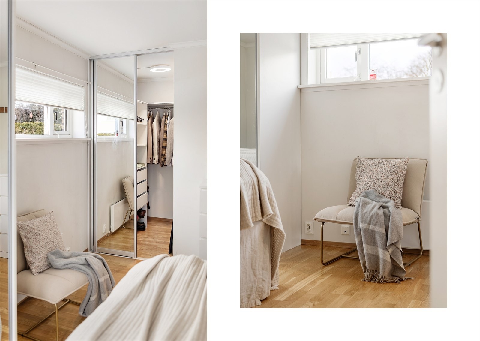 Her er det gode garderobeløsninger som bidrar til en ryddig og harmonisk atmosfære Galleribilde