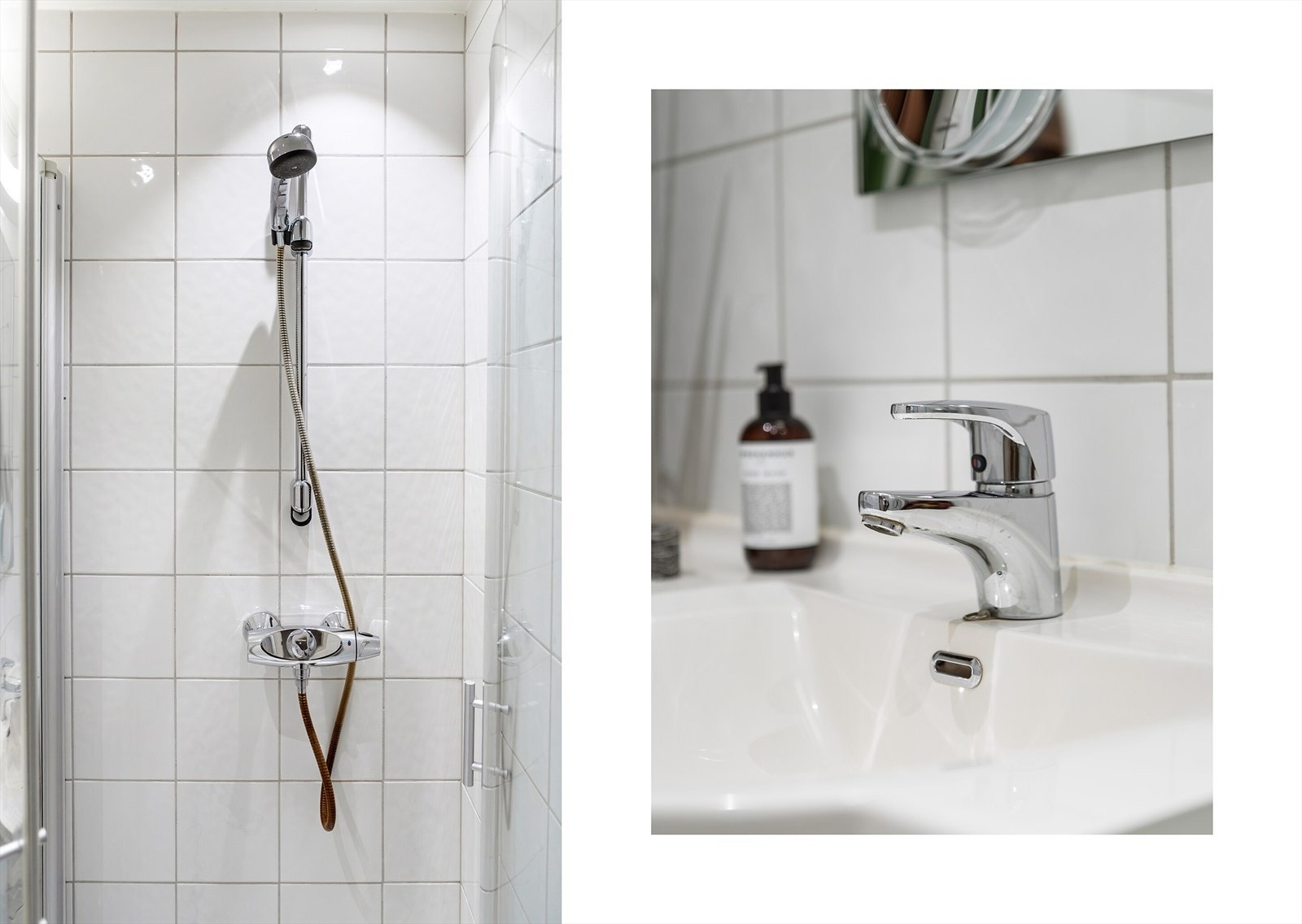 Dusjløsningen er plassert slik at rommet utnyttes godt. Galleribilde