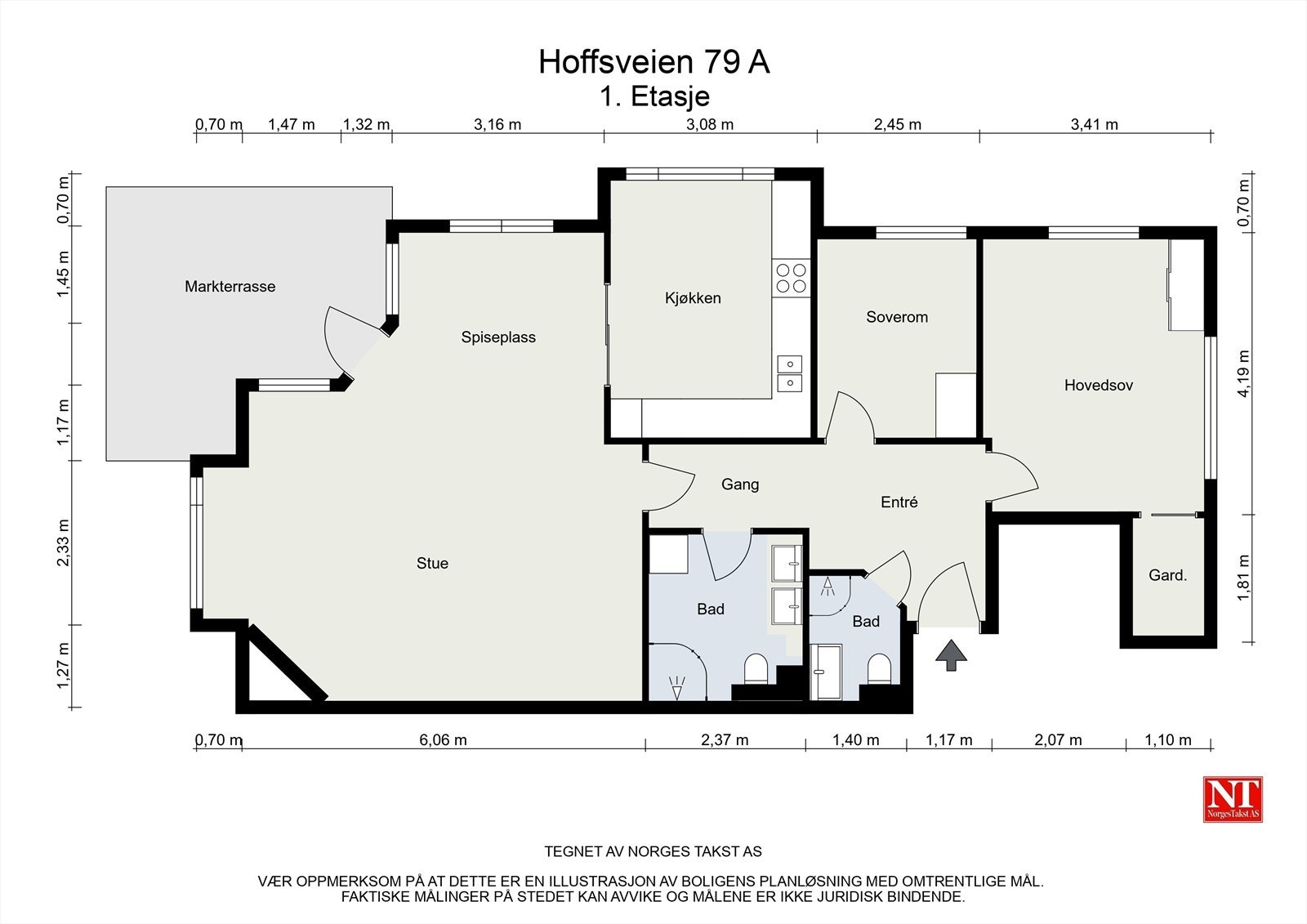 Planskisse Galleribilde