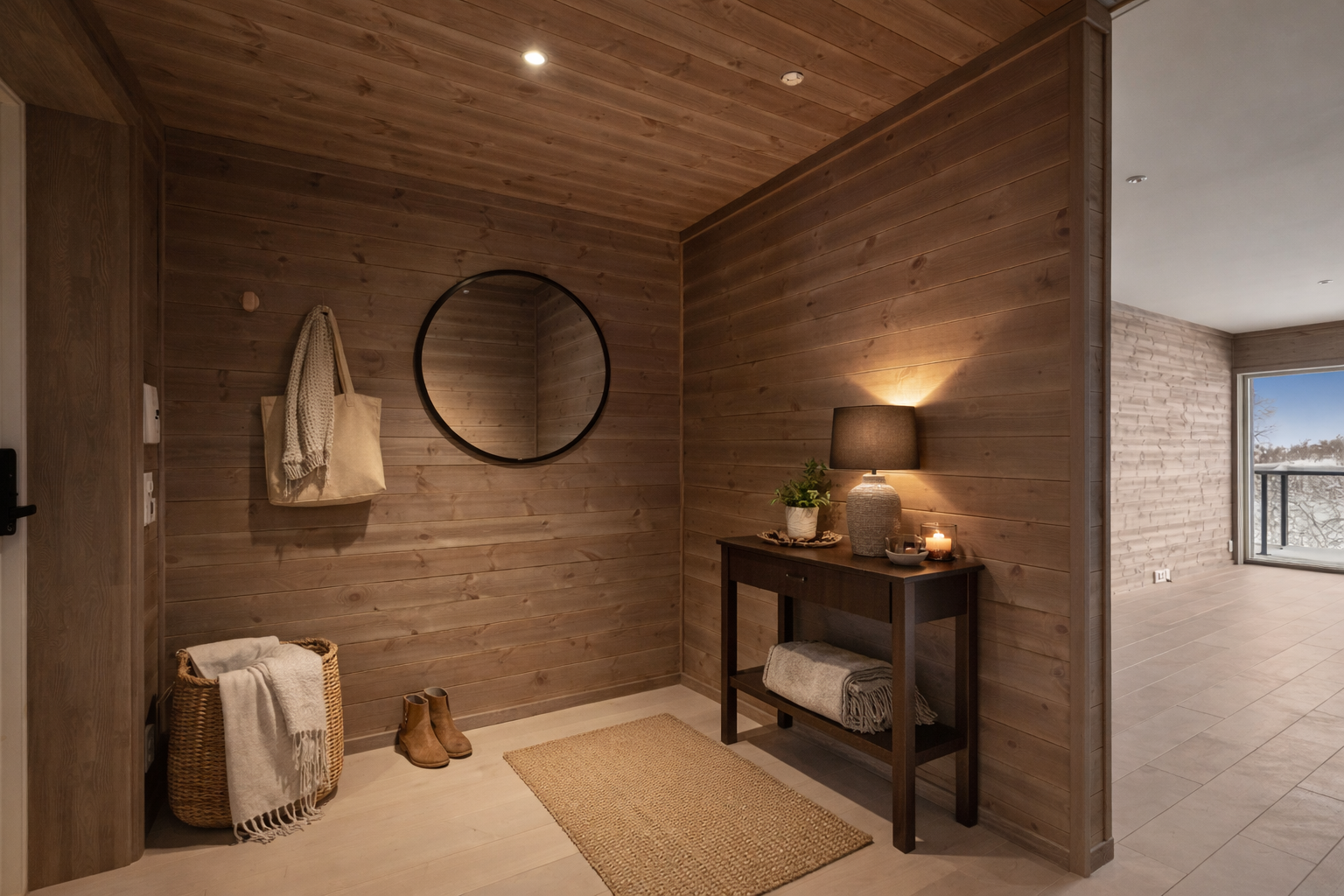 Koselig og innbydende inngangsparti. Galleribilde