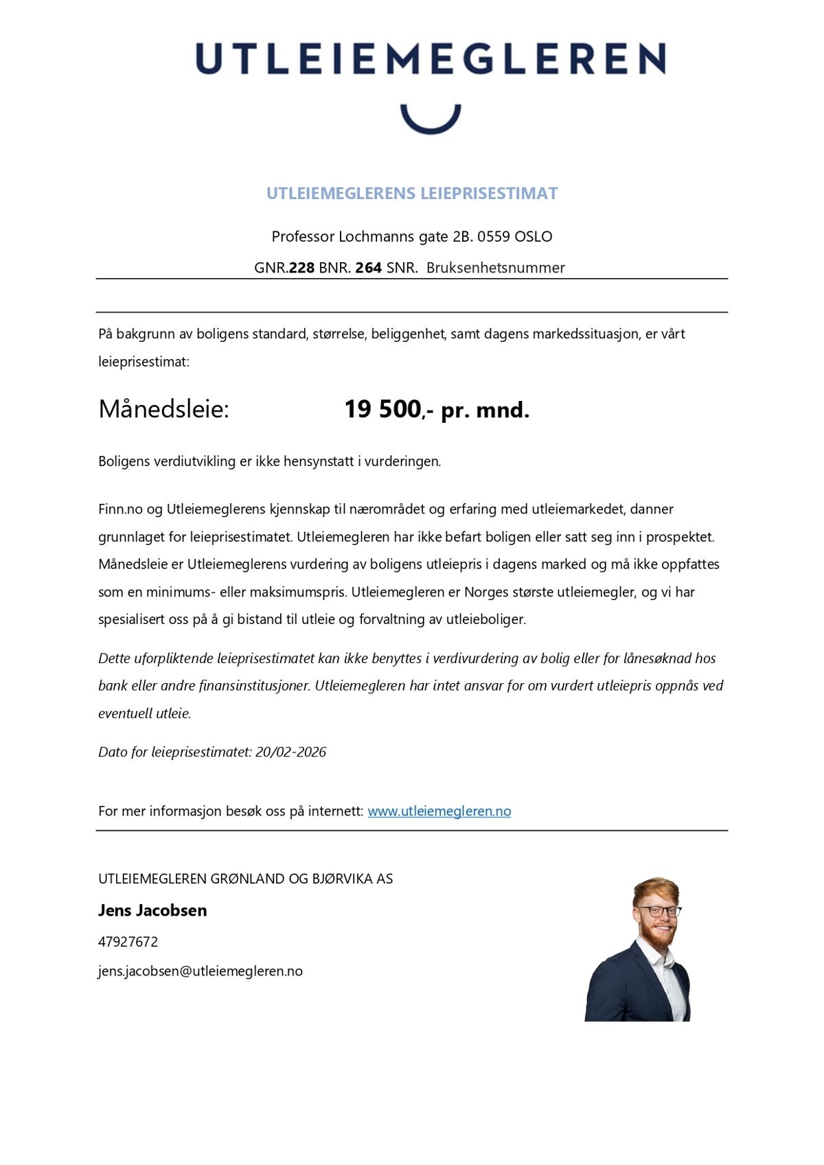 Utleie estimat 3-roms eller høy standard 2-roms Galleribilde