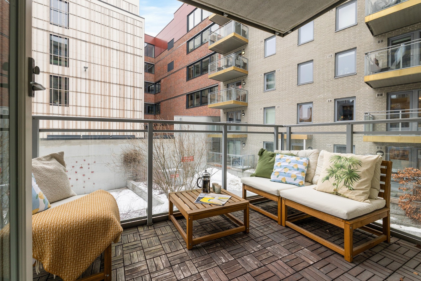 Balkongen er 5 kvm og nordvestvendt. Galleribilde