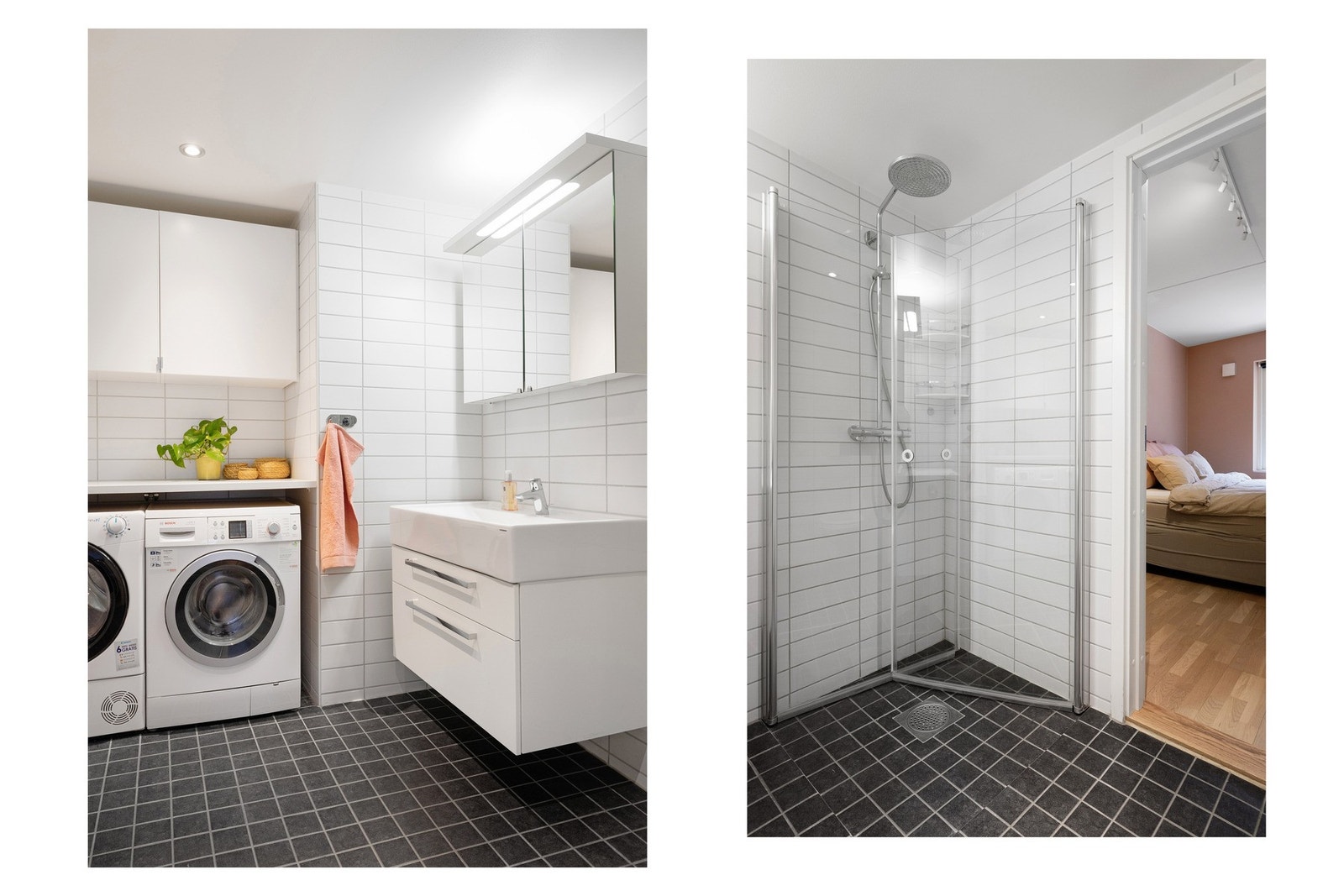 I tillegg er det både opplegg og plass til vaskemaskin og tørketrommel. Galleribilde