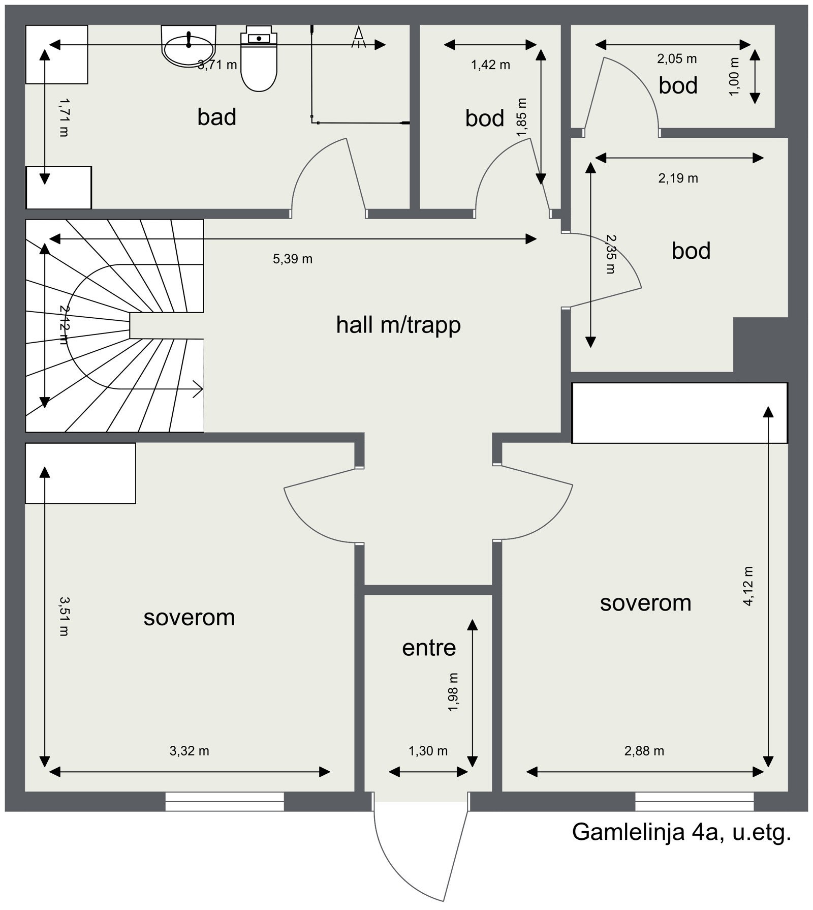 Planteging - Underetasje Galleribilde