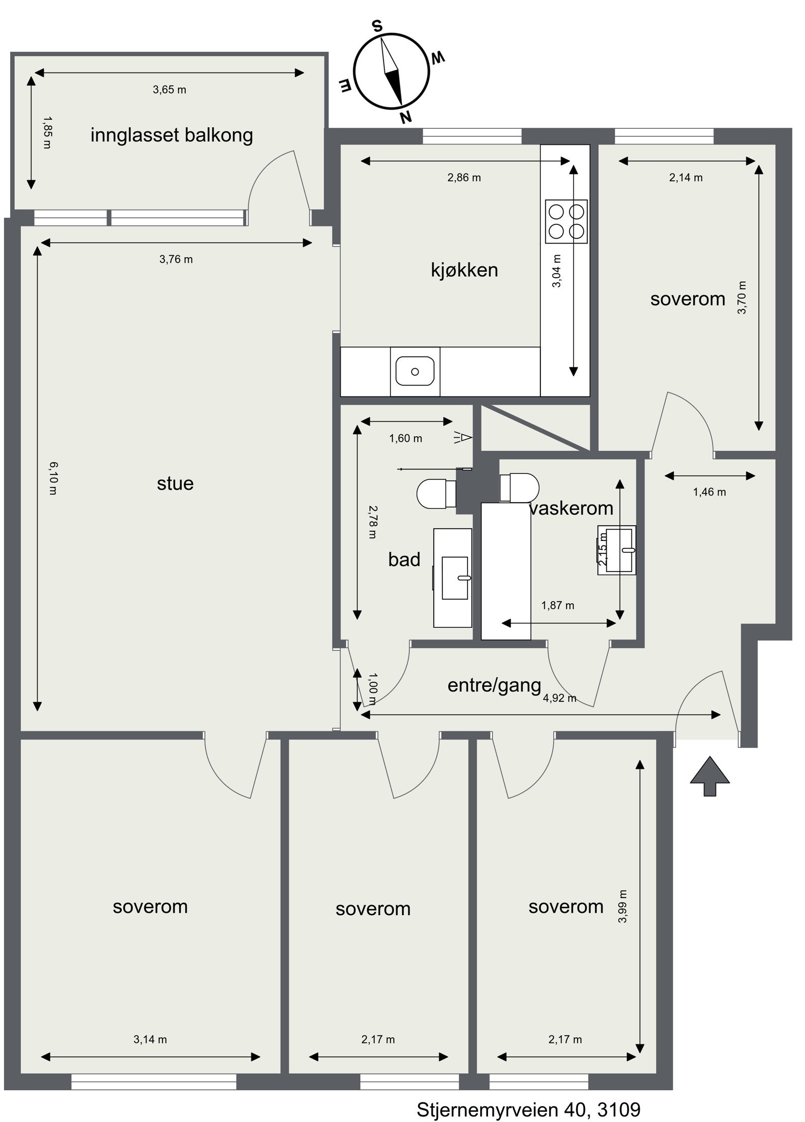 Plantegning Galleribilde