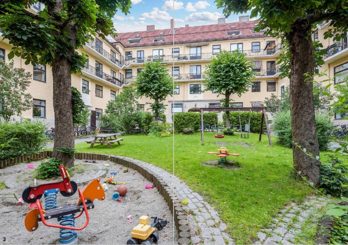 Bakgård Galleribilde