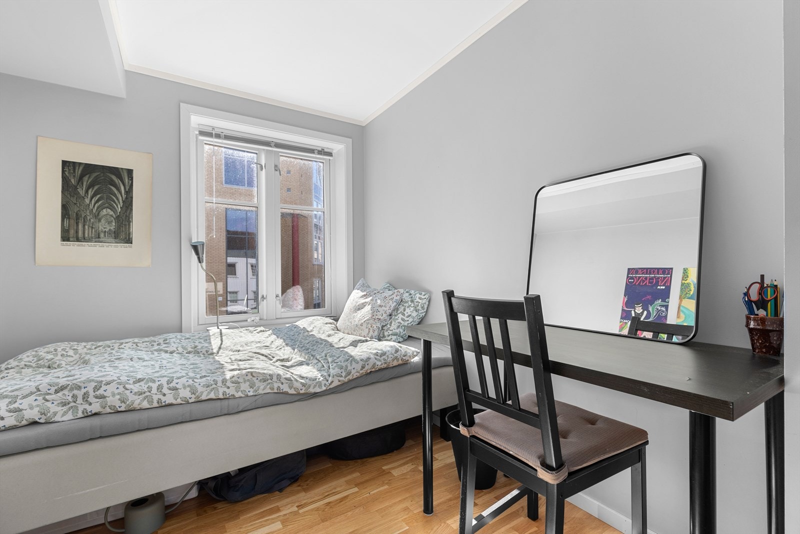 Her er rommene på hhv. 7,2, 8, 8,2, 10,5m². Galleribilde