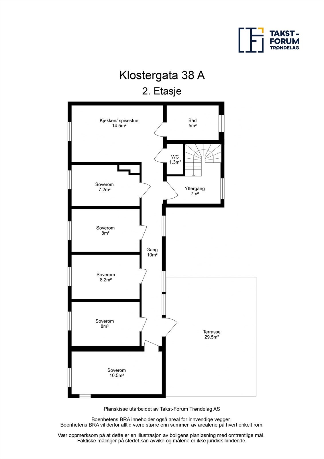 Planskisse 2. etasje. Galleribilde