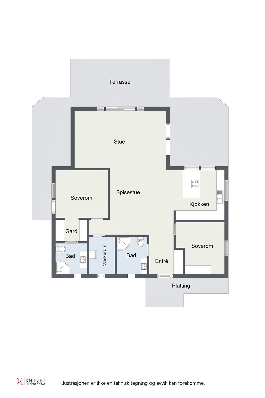 Plantegning. Galleribilde