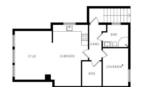 Plantegning. Soverom* - se tekst for mer info. Galleribilde