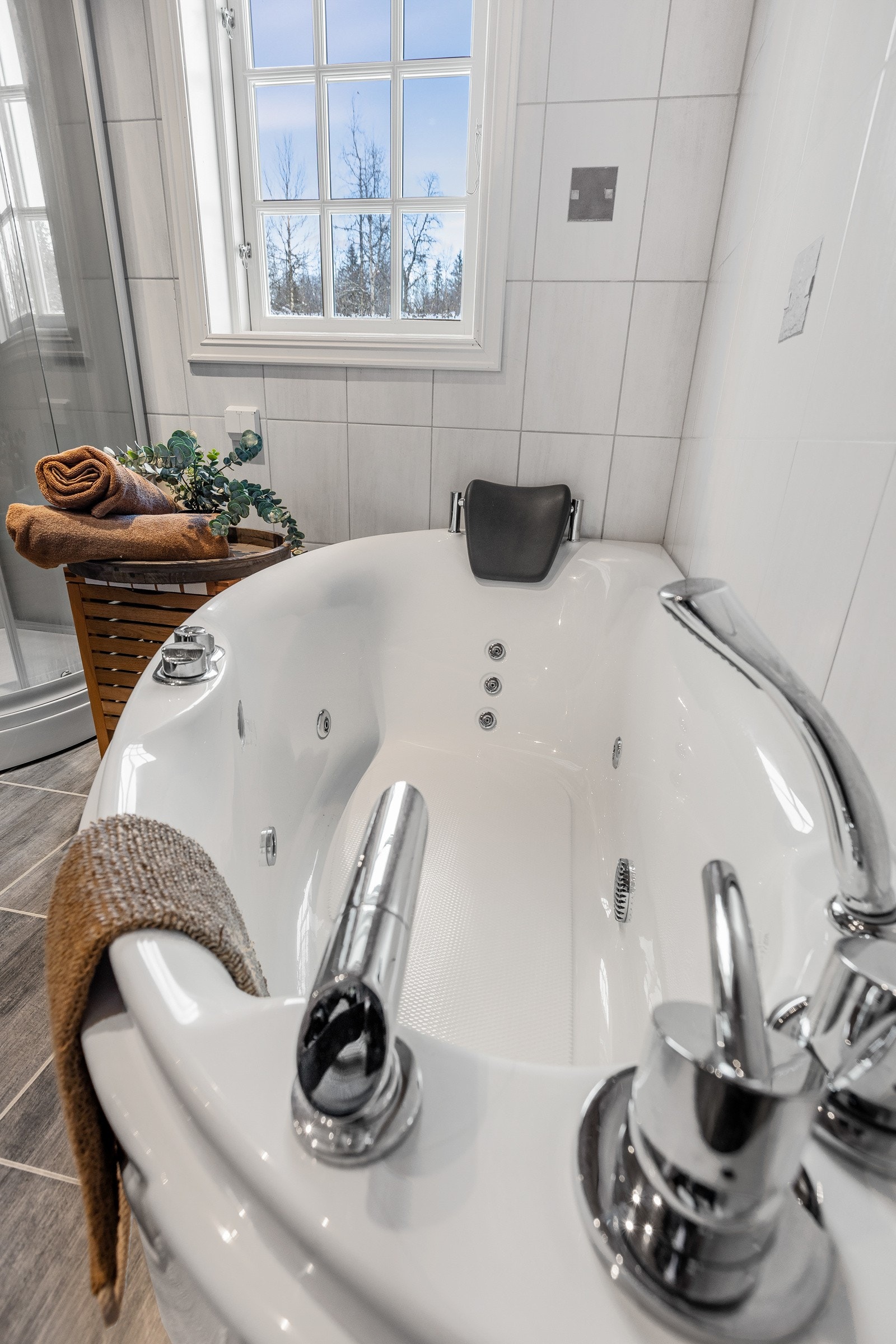 Her kan man kose seg i boblekaret etter en skitur i fjellheimen Galleribilde