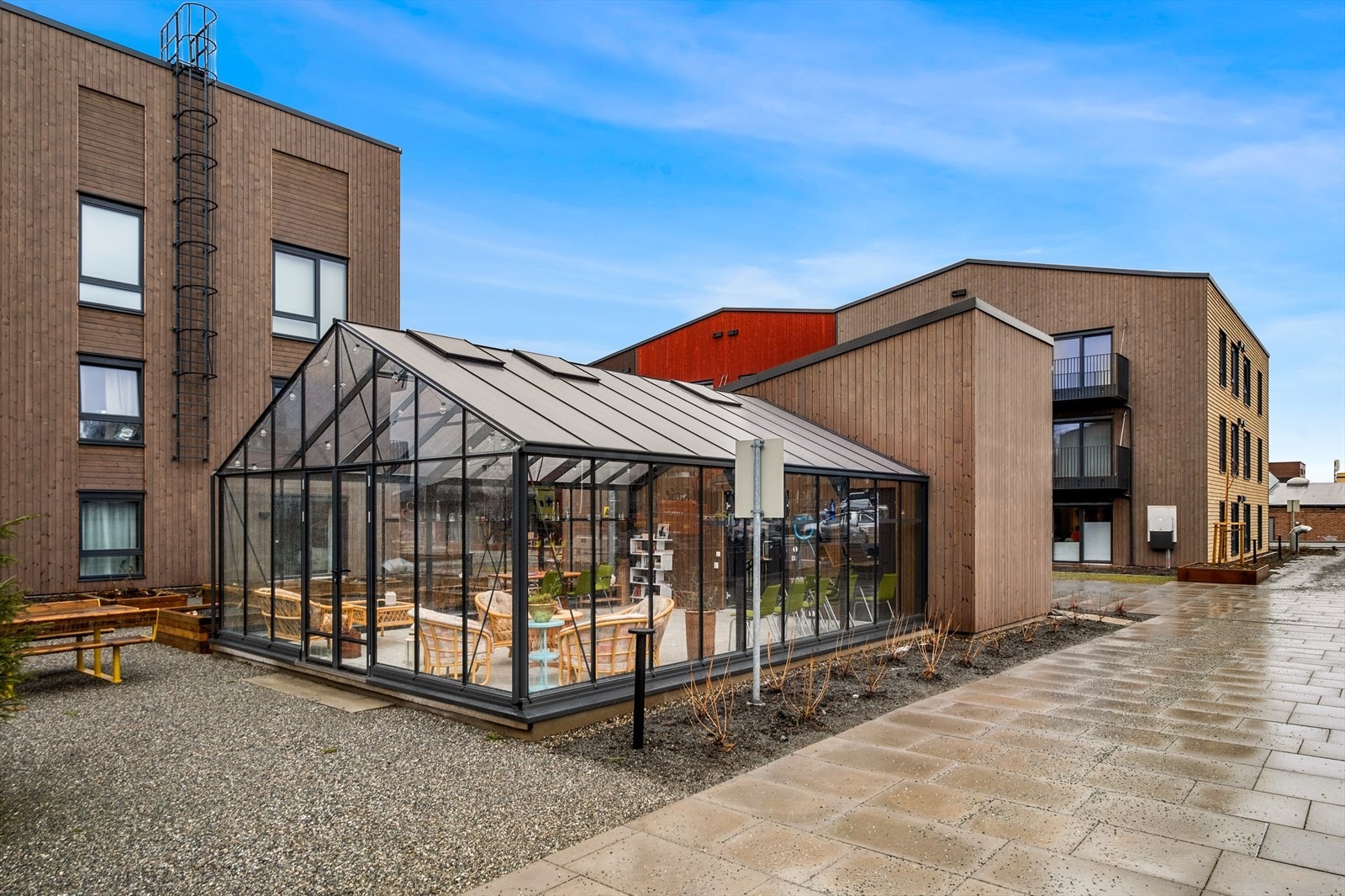 Sameiet disponerer et lekkert felles lokale som kan brukes av alle beboere etter ønske Galleribilde