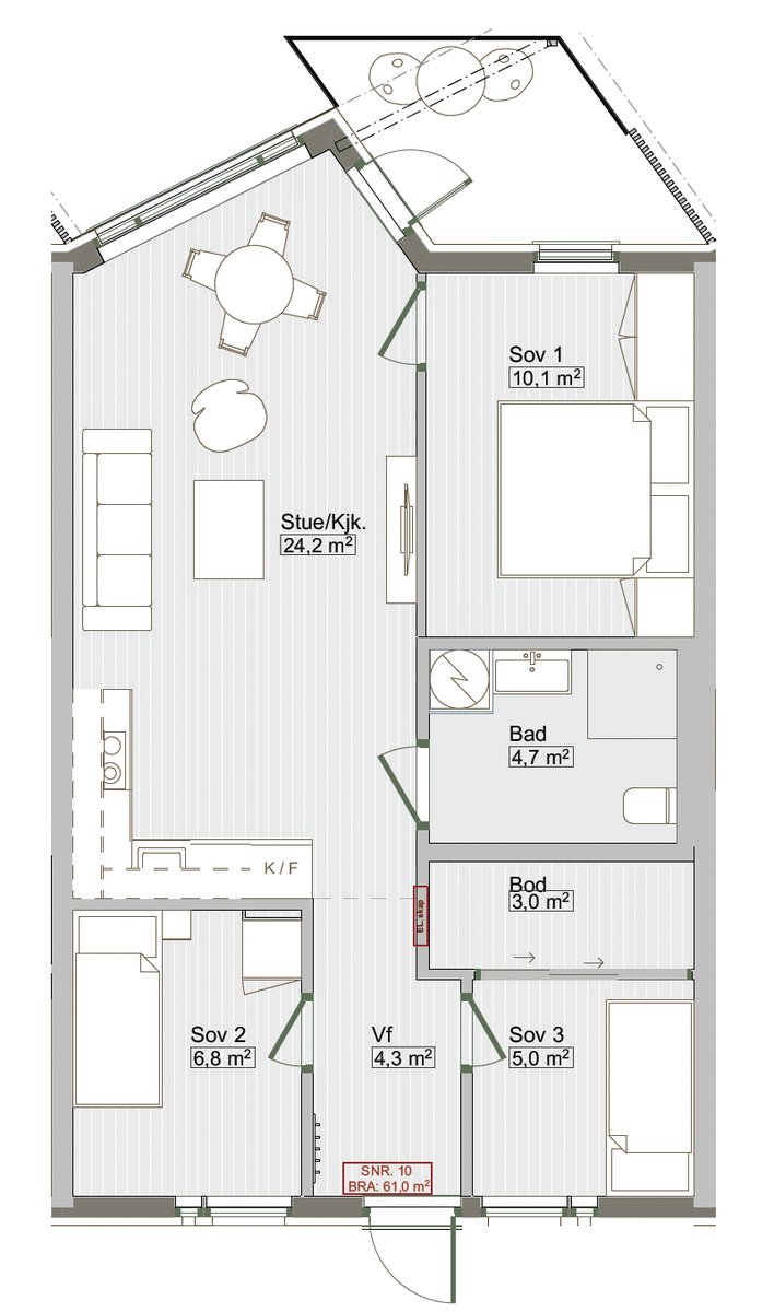 Plantegning Galleribilde