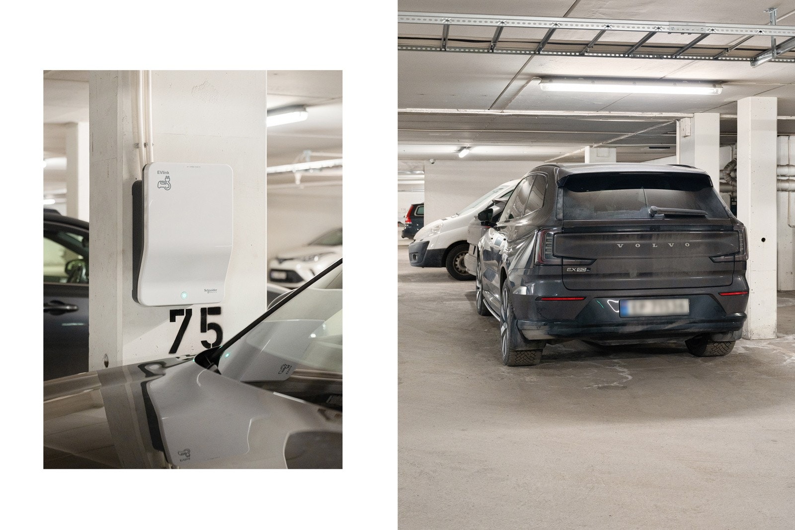 Det medfølger opplegg for el-bil lader som styres fra app på parkeringsplassen. Parkeringsplassen ligger også rett ved siden av boden med enkel adkomst fra hei s. Galleribilde