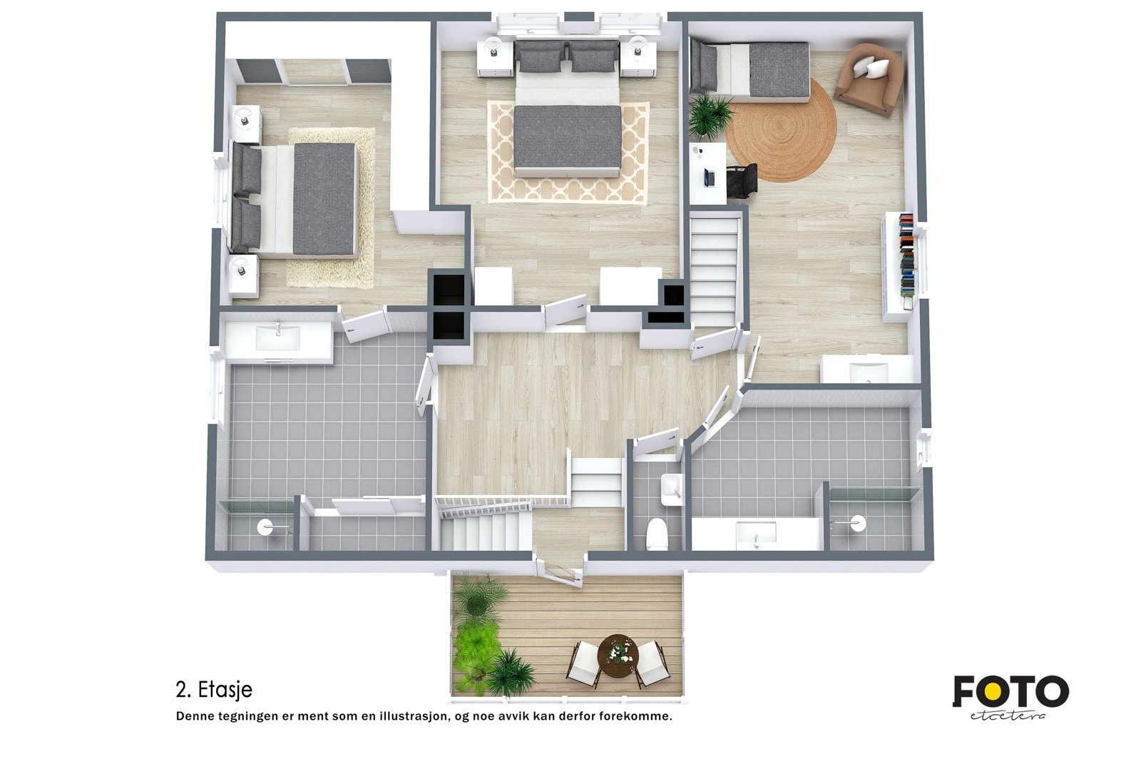 Plantegning 2. etasje Galleribilde