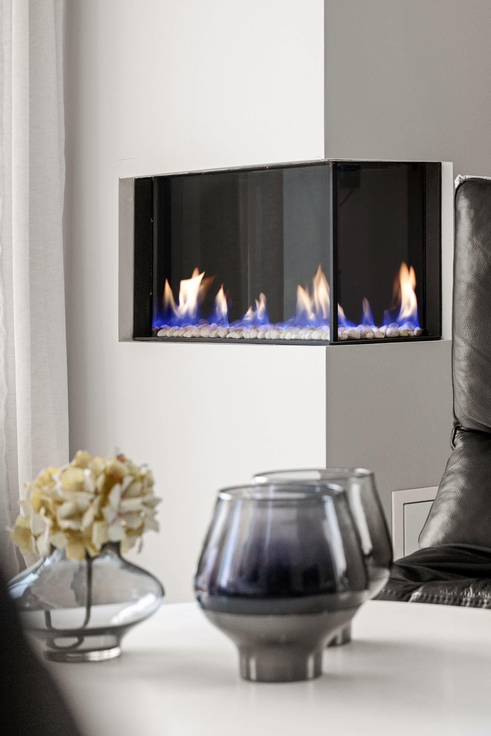 Gasspeis i stuen og vannbåren gulvvarme Galleribilde