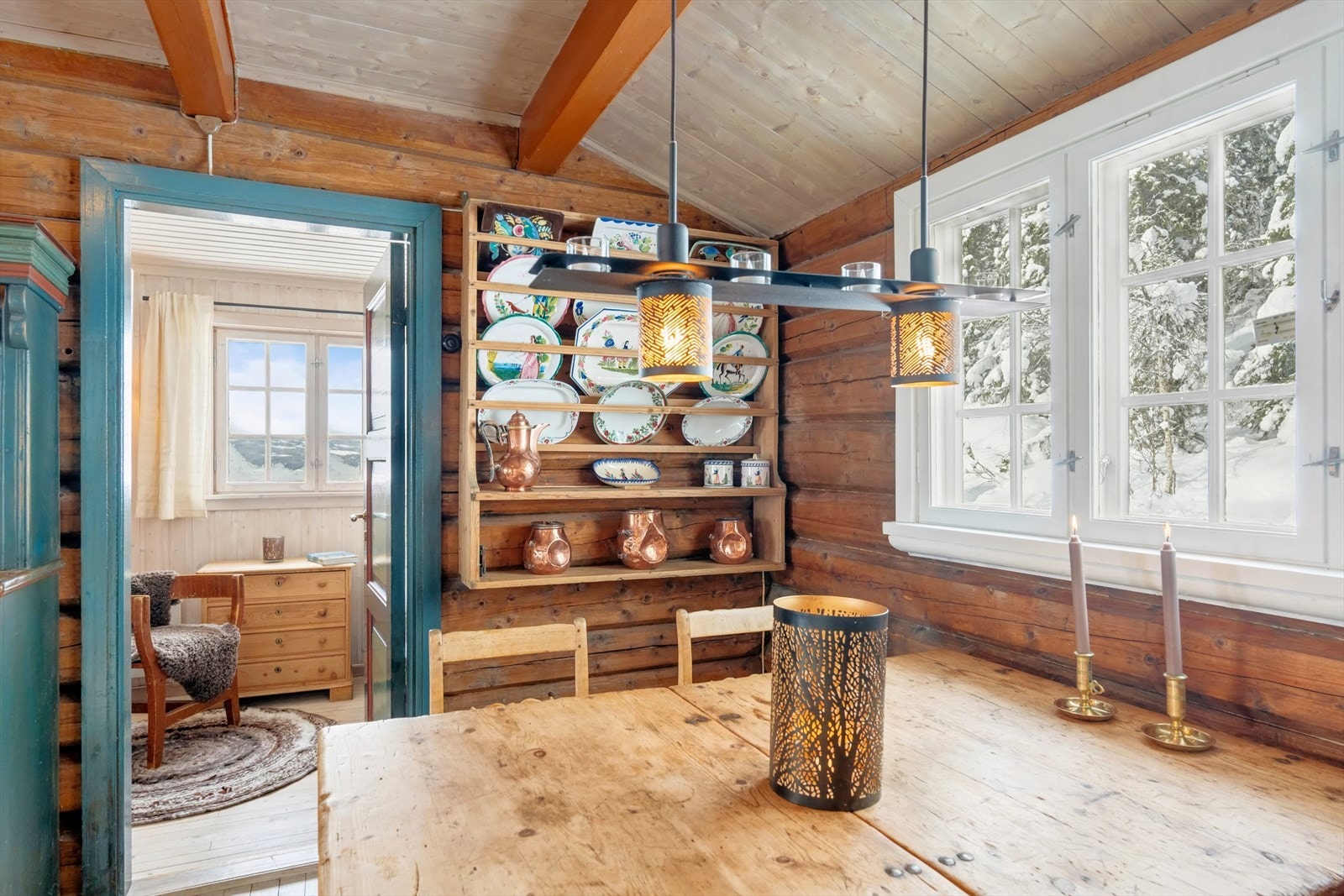 Adkomst til et av soverommene fra spisestuen. Galleribilde