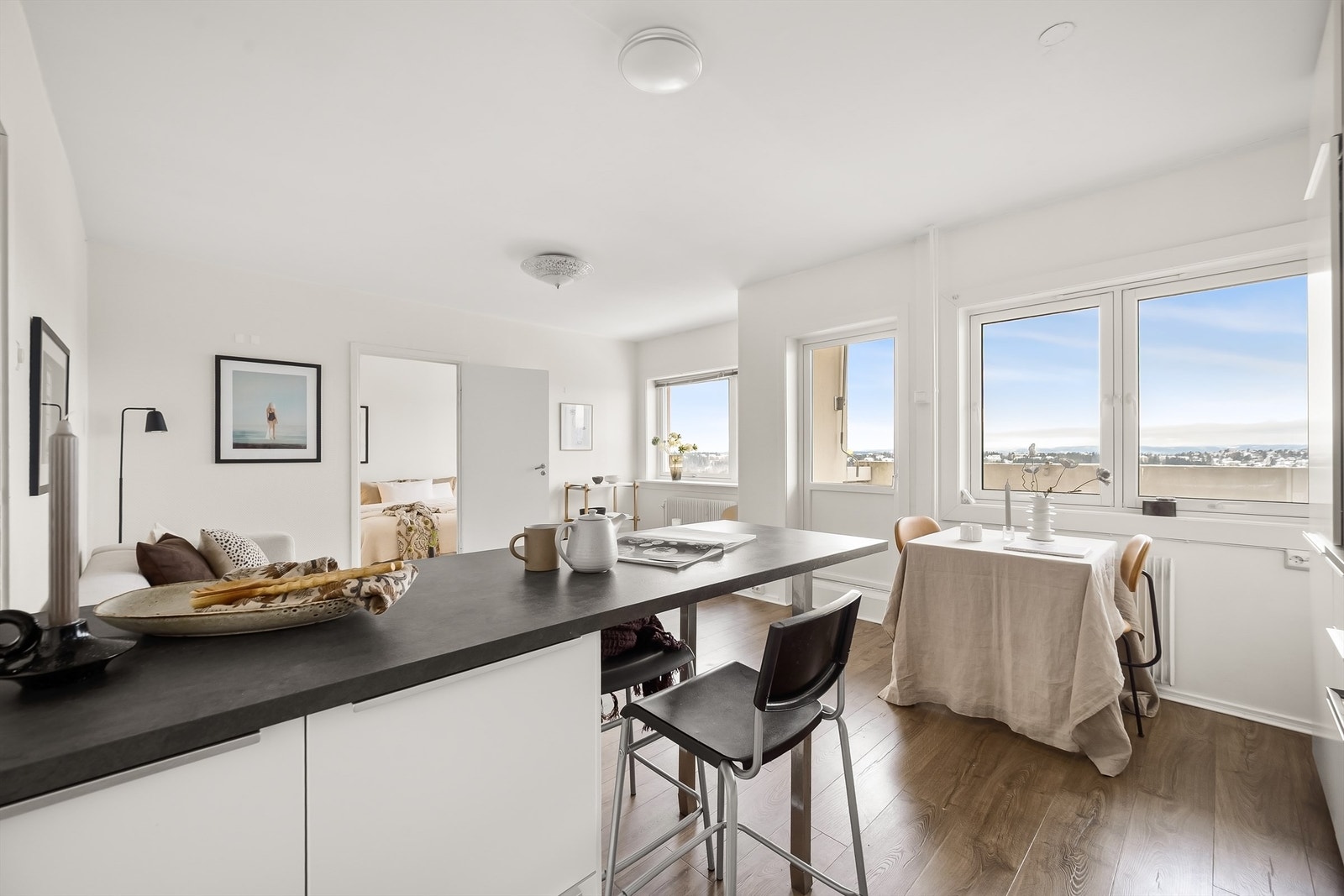 Den smarte barløsningen fungerer som en naturlig spiseplass. Galleribilde