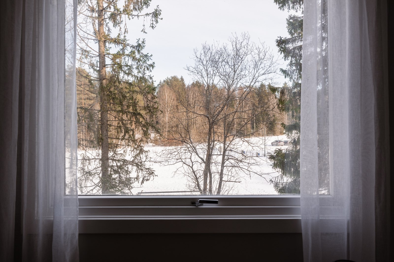 Også dette soverommet har den samme rolige, fine utsikten. Galleribilde