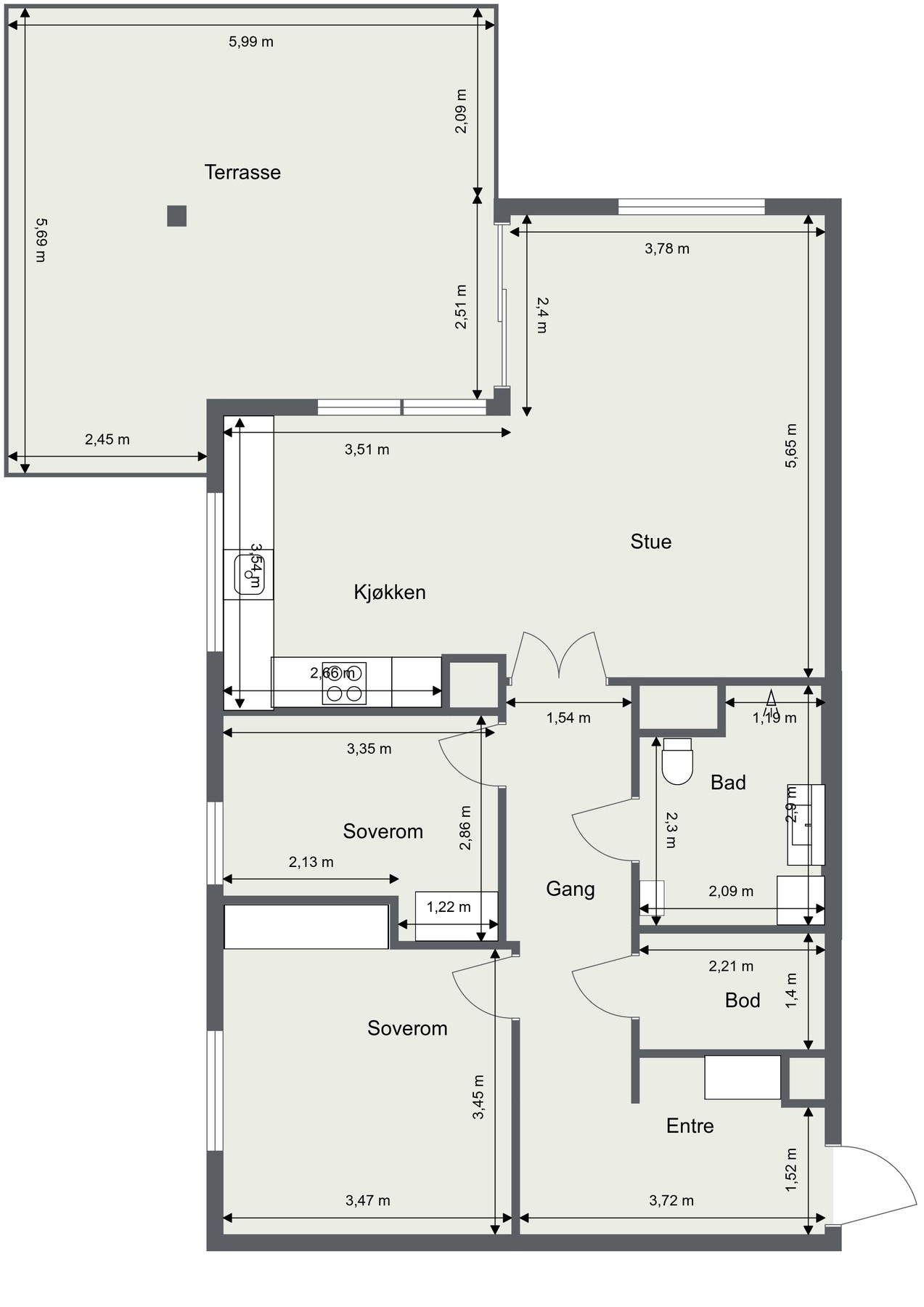 Plantegning. Galleribilde