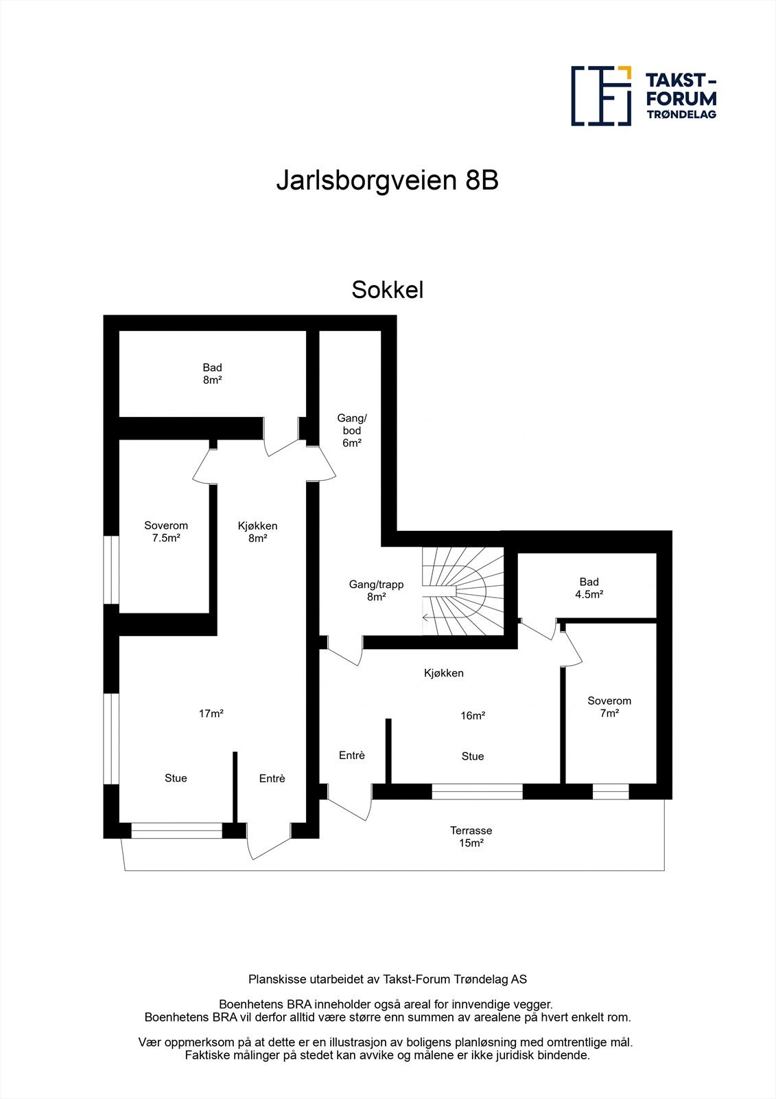 Planskisse sokkel. Galleribilde