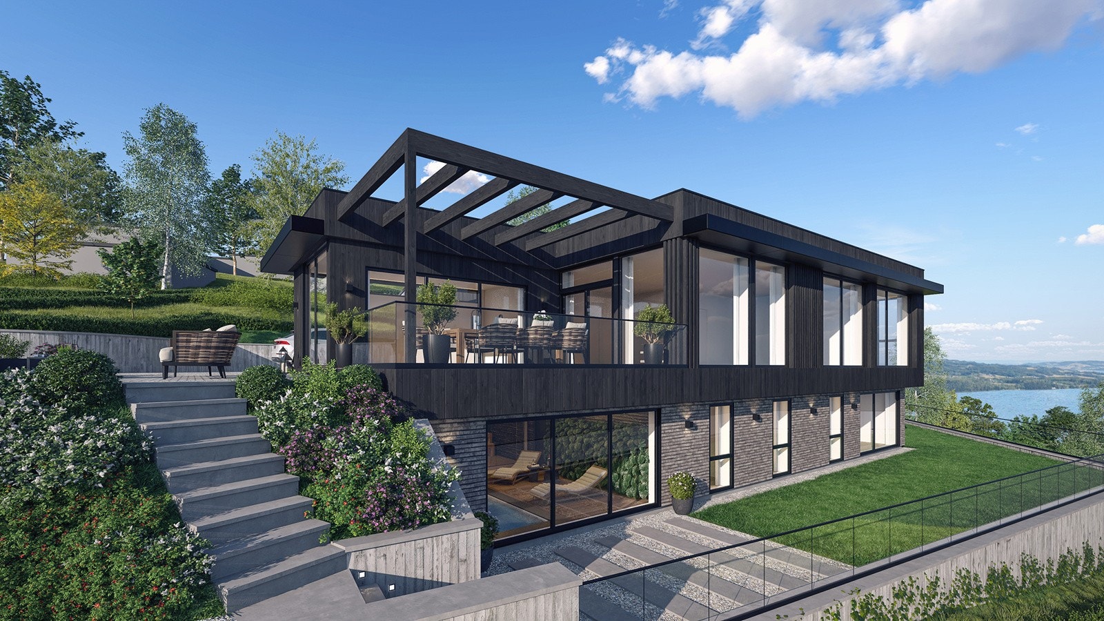 Drømmer du om et moderne hjem med stil og komfort, der hver detalj er nøye gjennomtenkt? Galleribilde