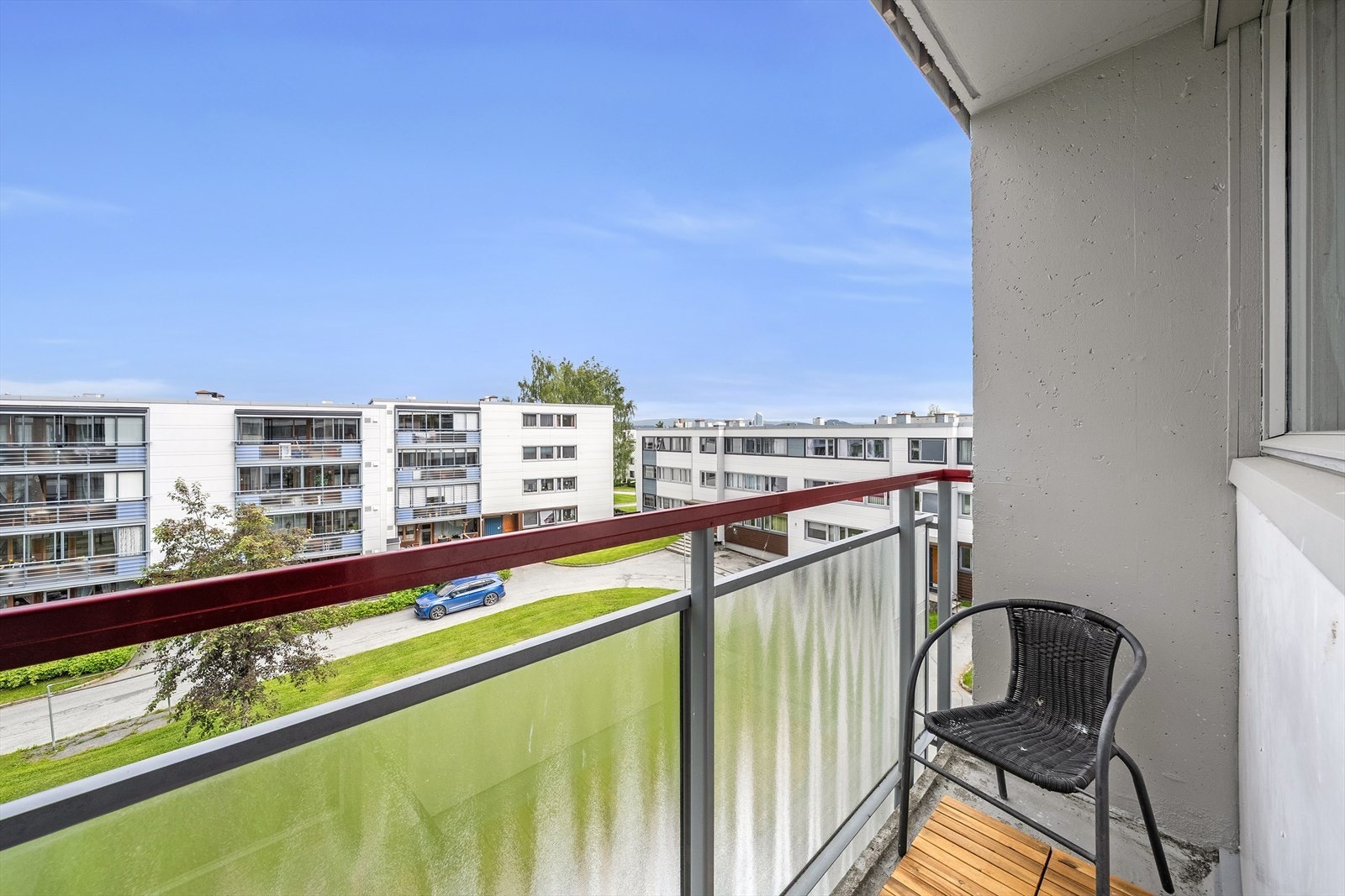 Balkongen er østvendt. Galleribilde