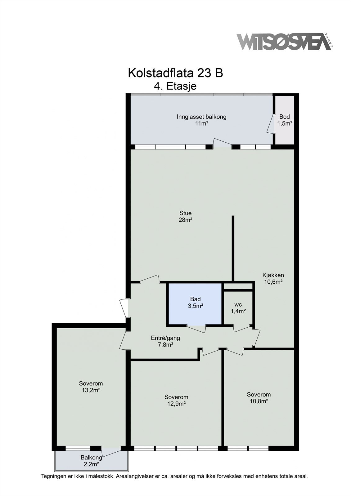 Planskisse 4. etasje Galleribilde