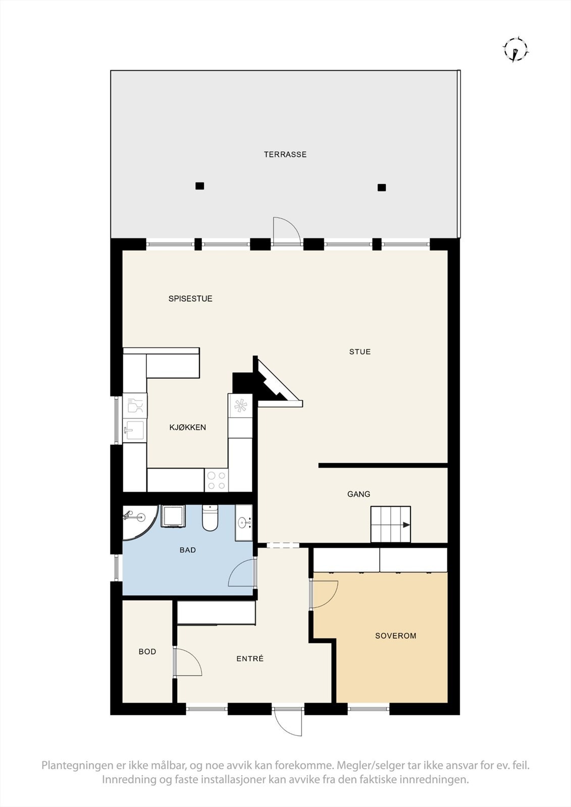 Plantegning 1. etasje. Galleribilde