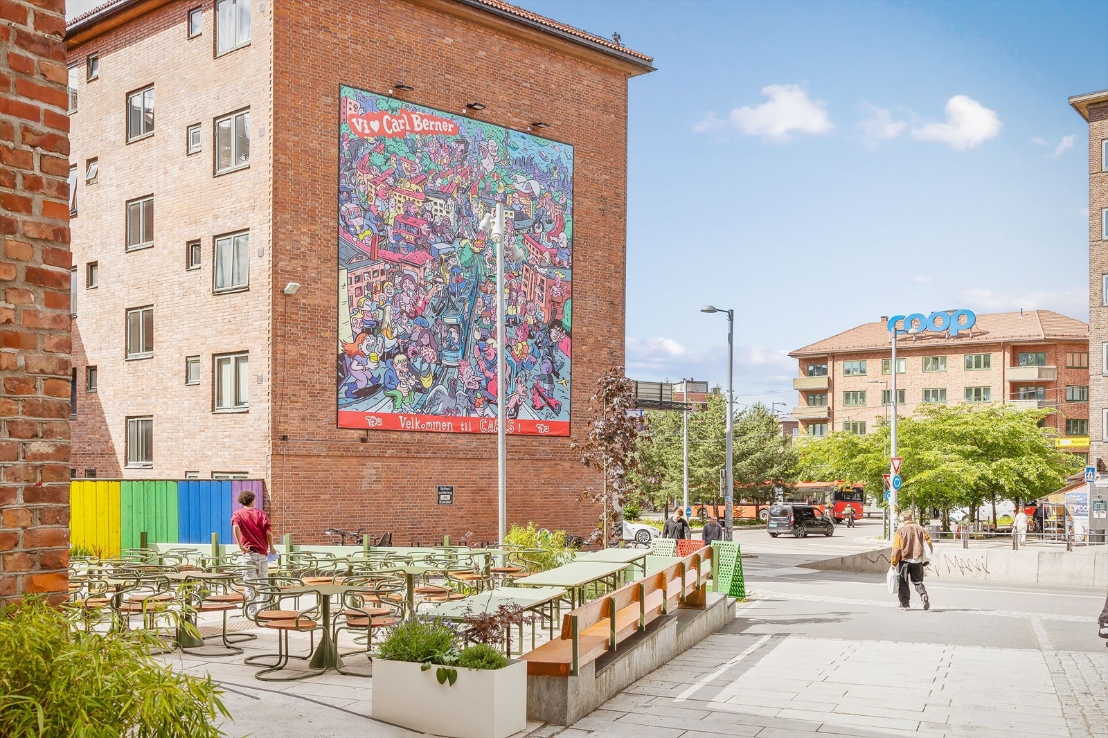 Carl Berner plass og populære Carls ligger bare en kort spasertur fra leiligheten. Galleribilde