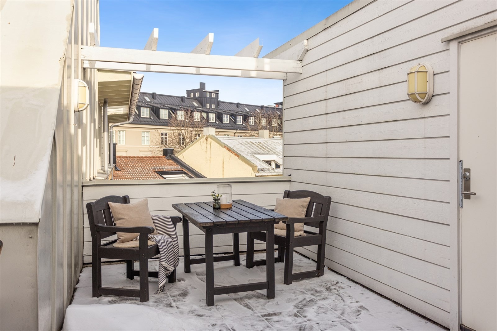 Borettslagets felles takterrasse. Galleribilde