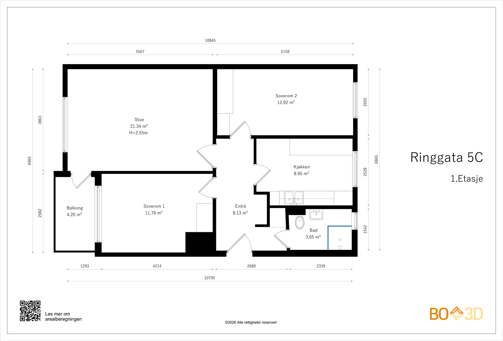 Takstmanns plantegning Galleribilde