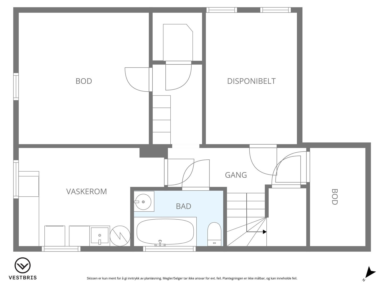 PÅlantegning av kjeller Galleribilde