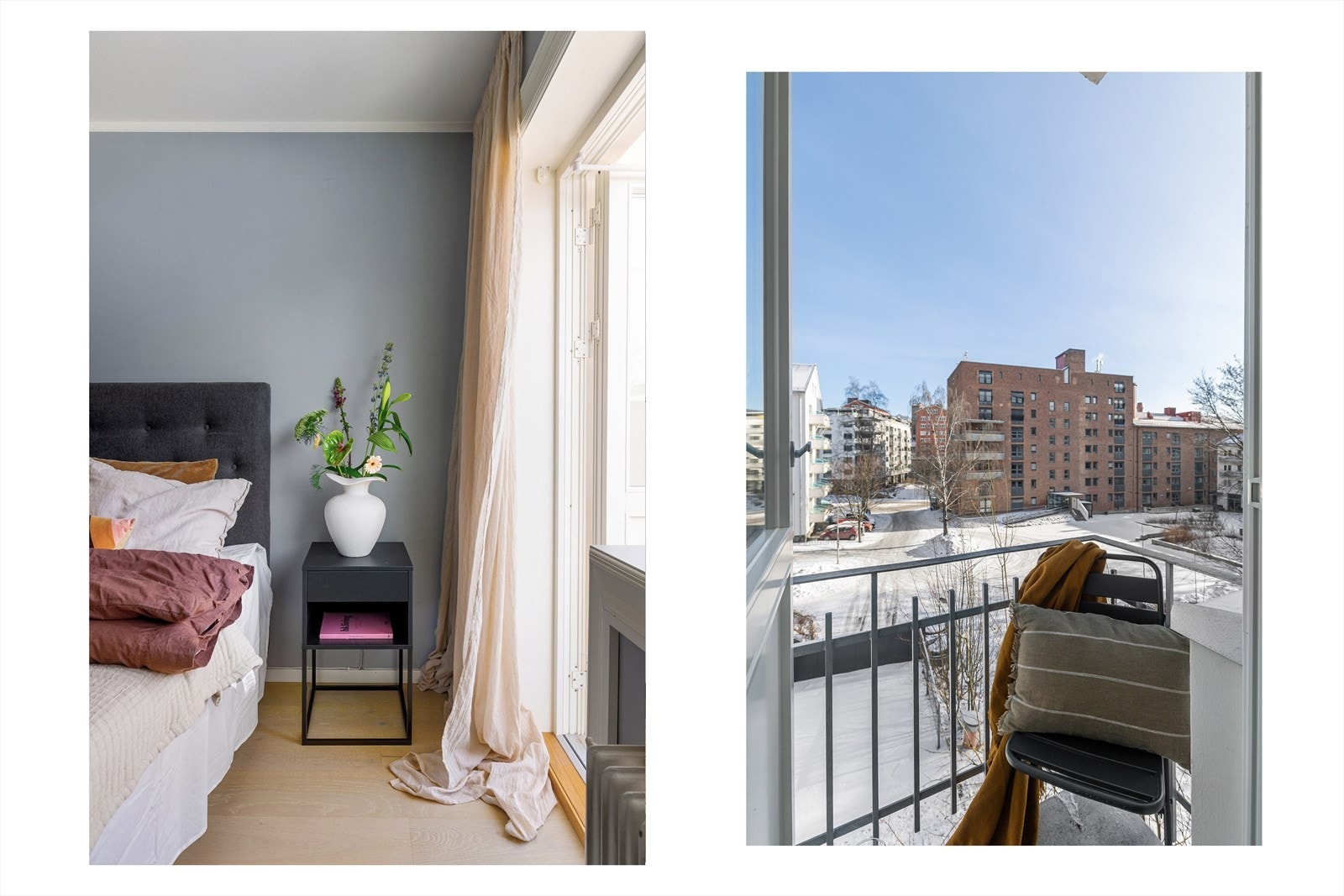 Herfra har du utgang til balkongen. Galleribilde