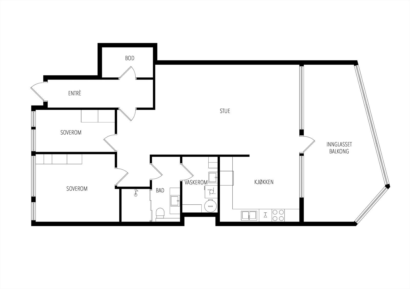 Plantegning 4. etasje Galleribilde